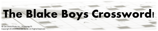 Crosswords Banner Blake Boys